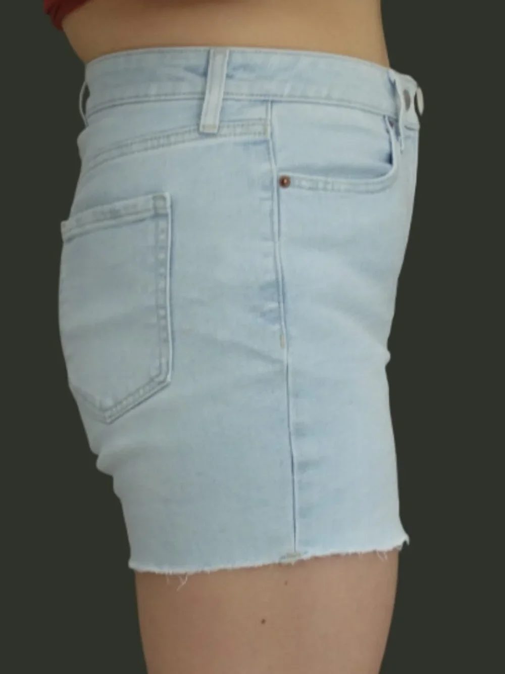 Old Navy High-Rise OG Straight Light Wash Denim Shorts 4.5